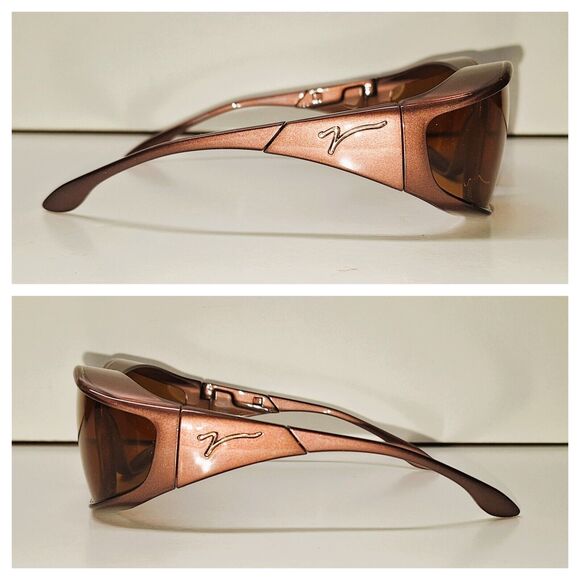 Polarized VISTANA Sunglasses W309C Fits Over Rx Eyeglasses Large Burgundy/Copper main image 5